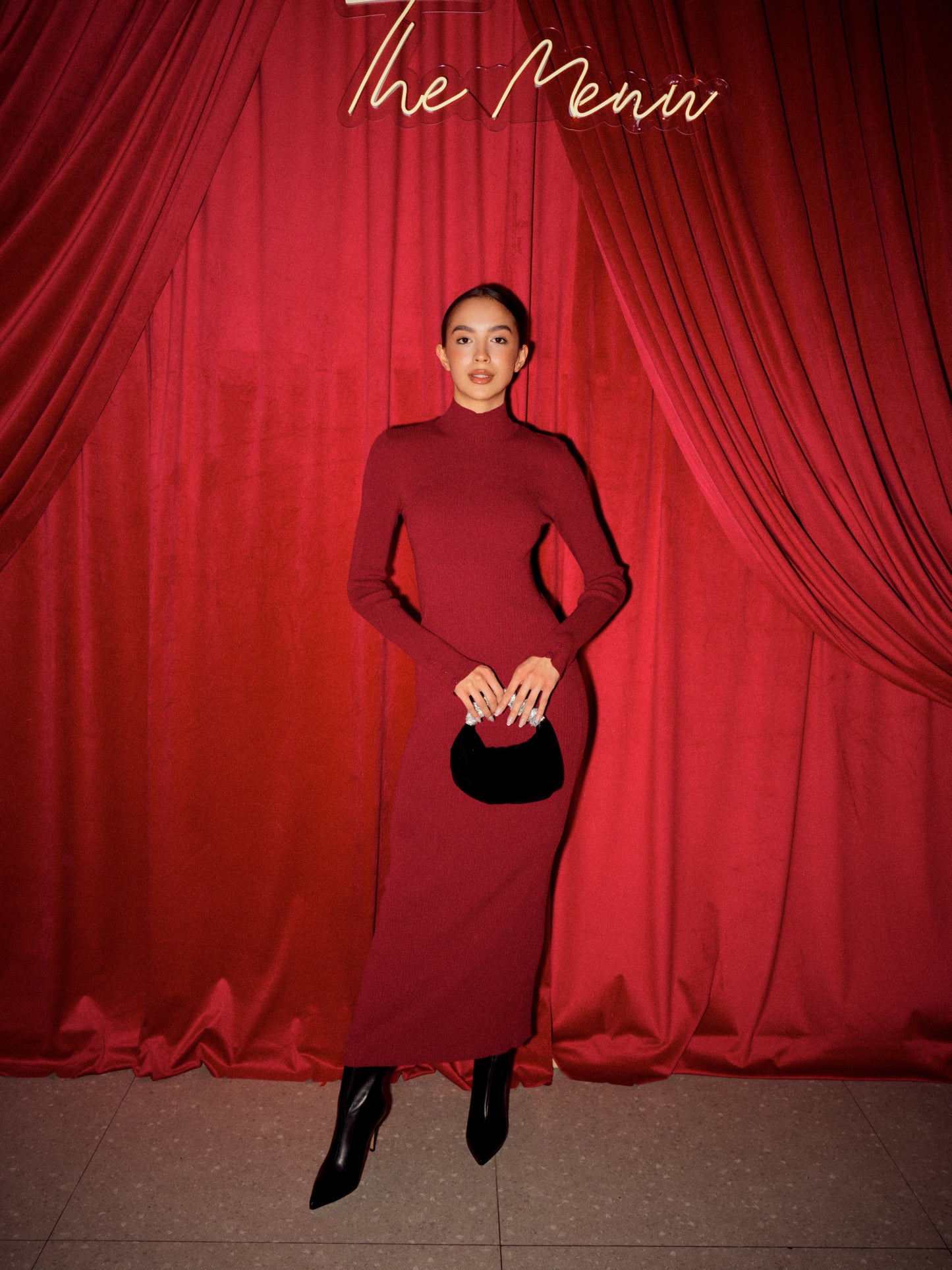 Mini bag TRUFF made of genuine velour