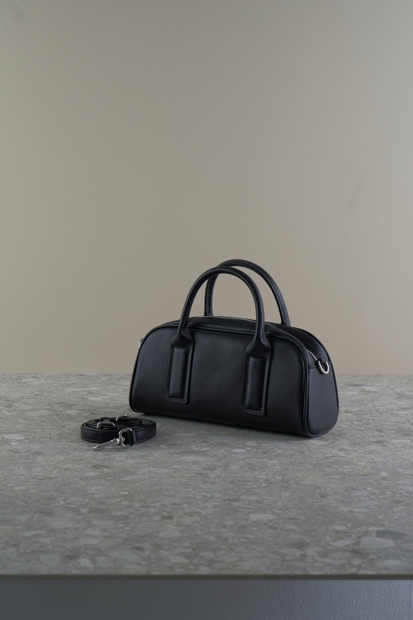 SIMONE genuine leather baguette bag