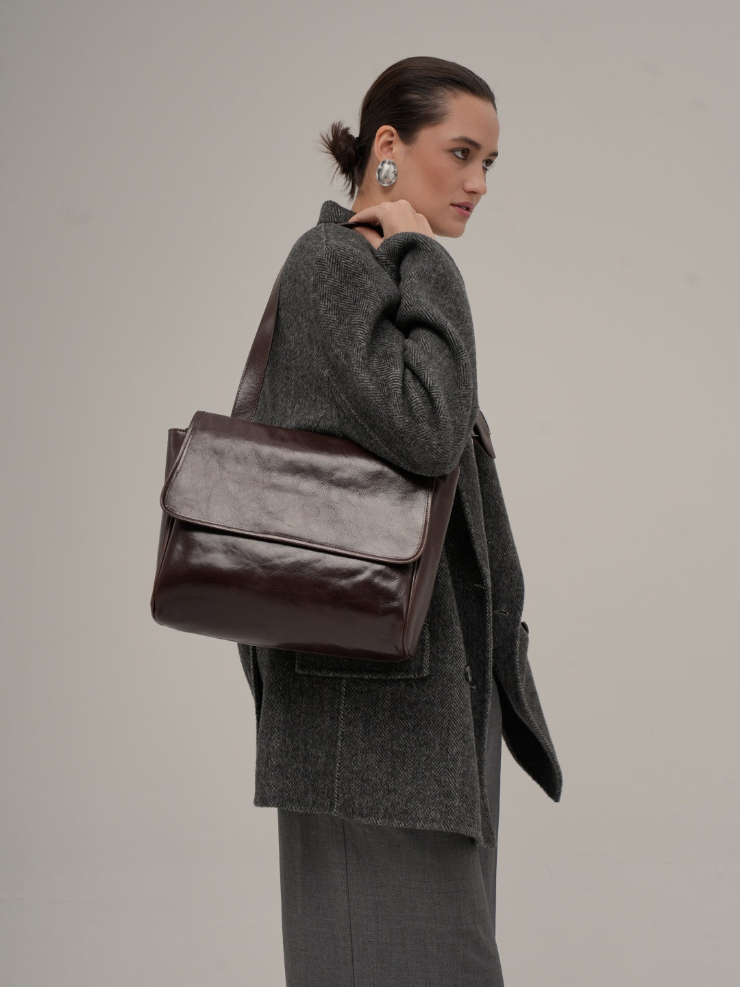 ANNA tote bag made of genuine leather