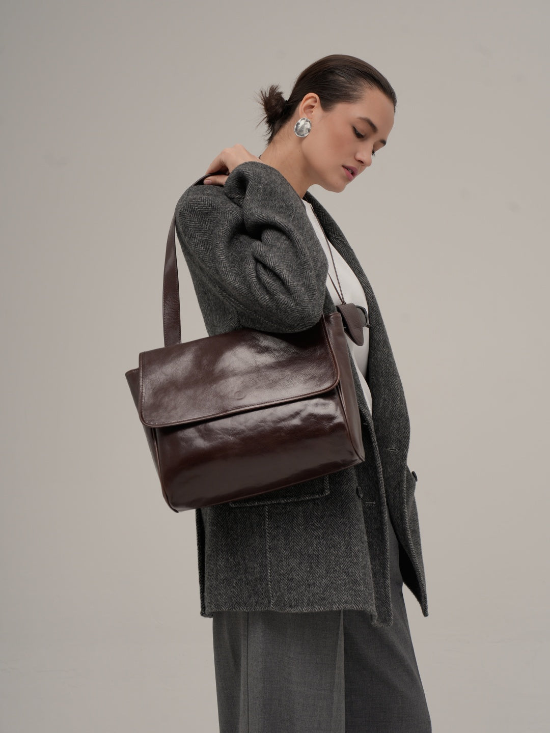 ANNA tote bag made of genuine leather