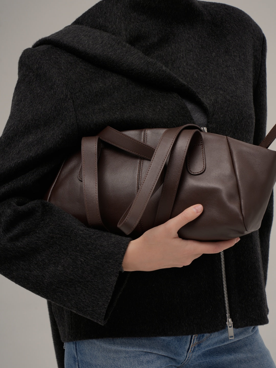 BROWNIE tote bag made of genuine leather