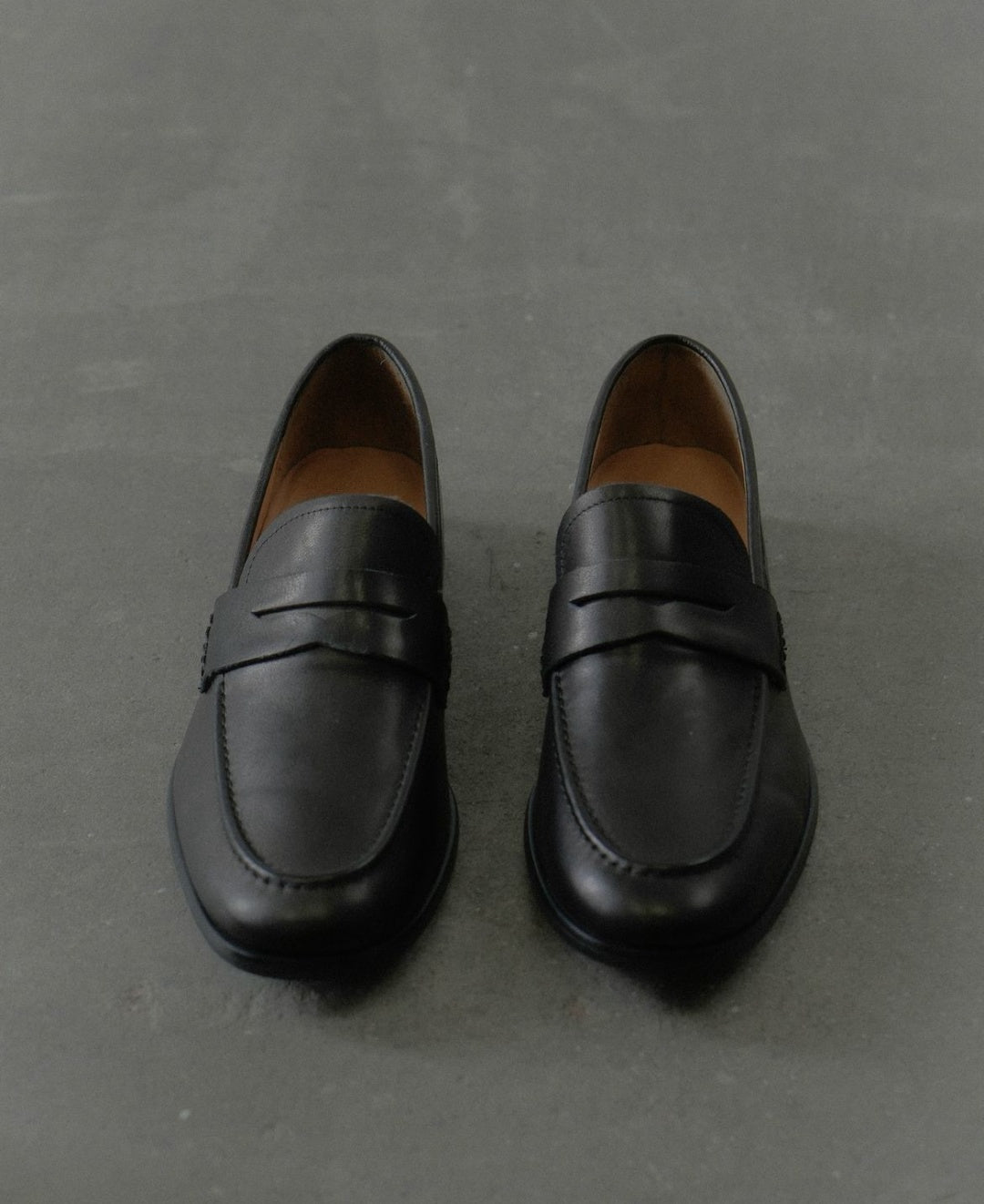 Leather loafers