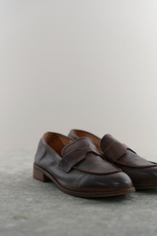 Leather loafers
