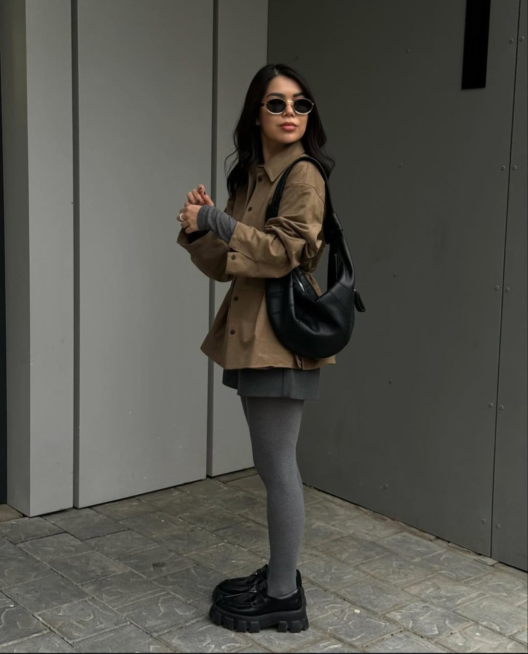 Genuine Leather Hobo Bag