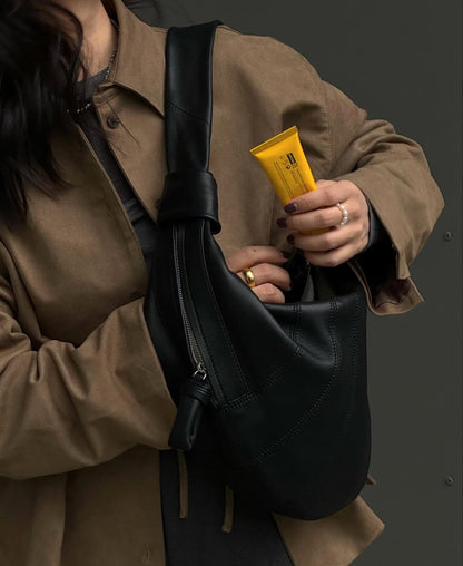 Genuine Leather Hobo Bag