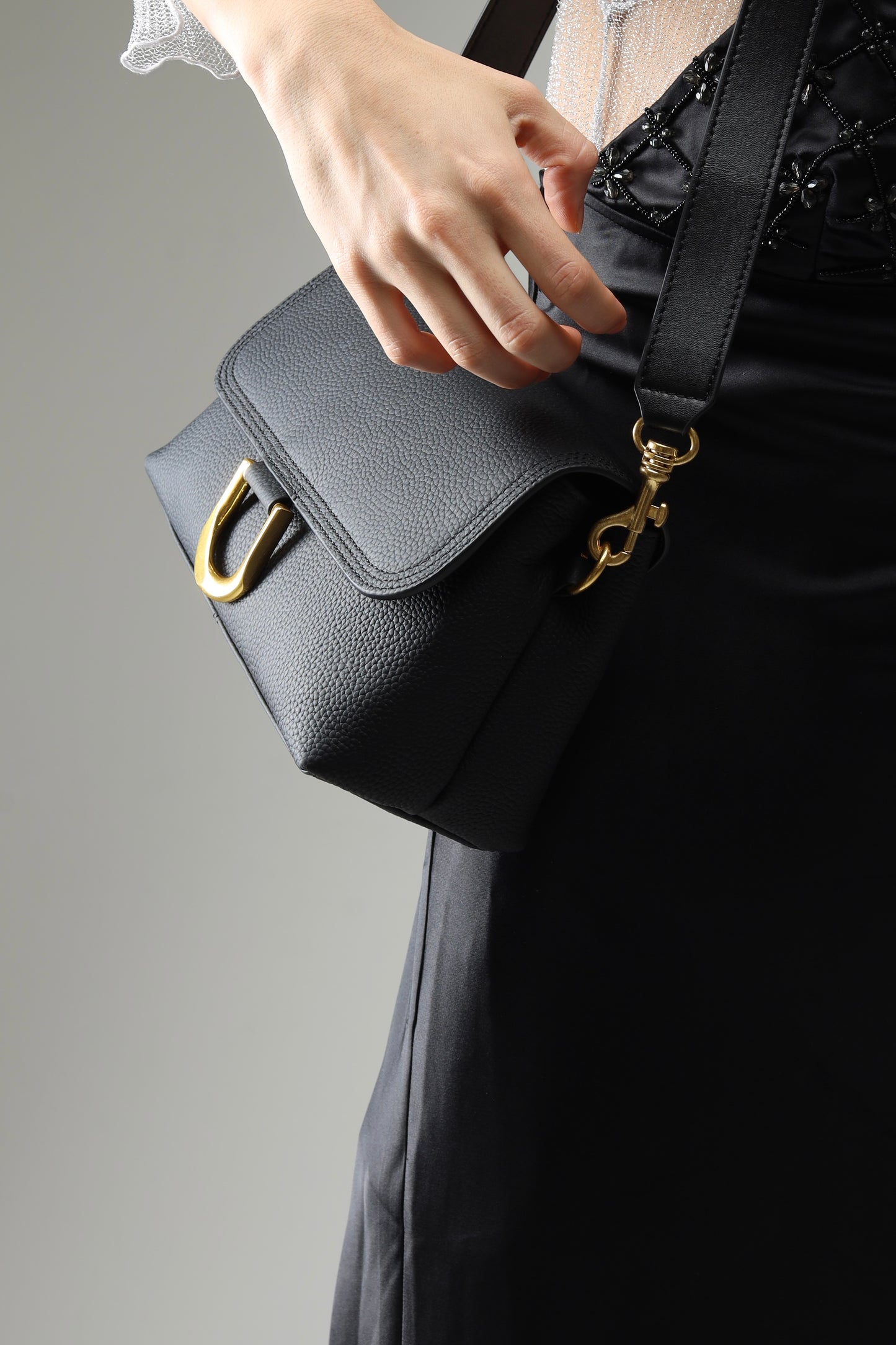 Genuine leather crossbody bag