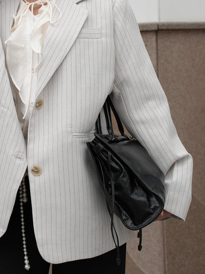 IRIS Genuine leather shopper bag