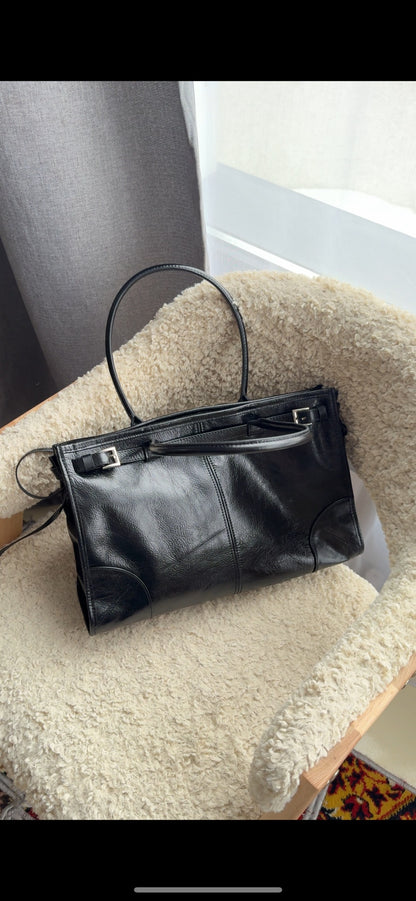 IRIS Genuine leather shopper bag