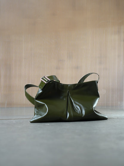 Genuine leather shopper bag