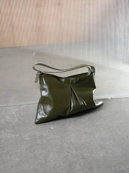 Genuine leather shopper bag