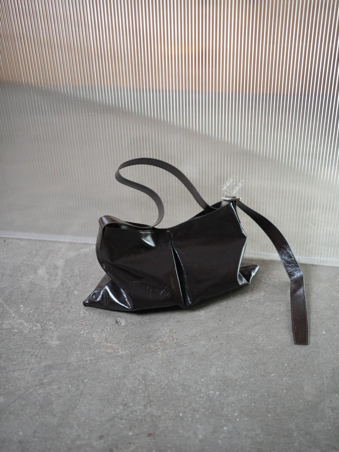 Genuine leather shopper bag