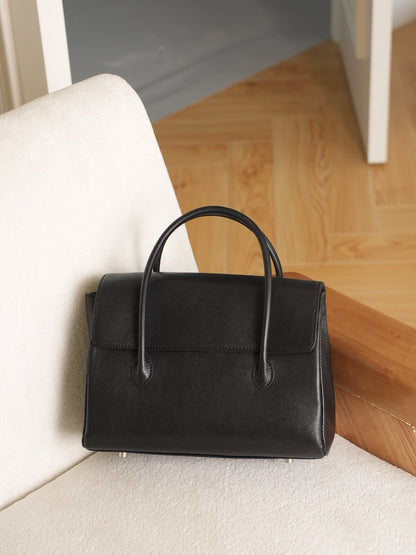Genuine leather tote bag