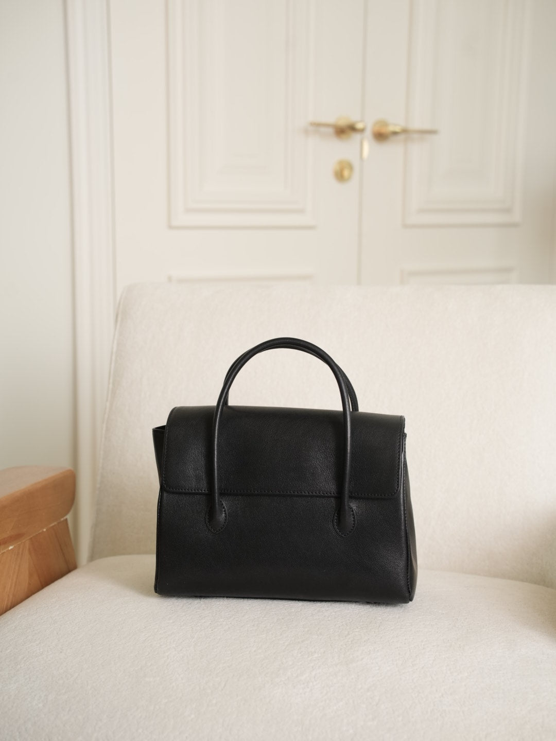 Genuine leather tote bag