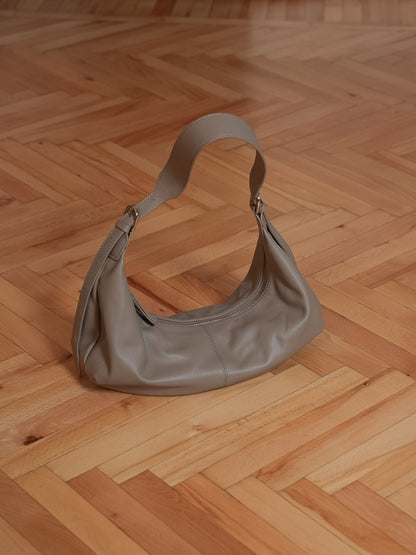 SHELMA genuine leather baguette bag