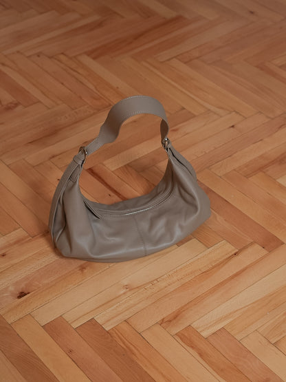 SHELMA genuine leather baguette bag