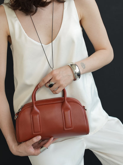 SIMONE genuine leather baguette bag