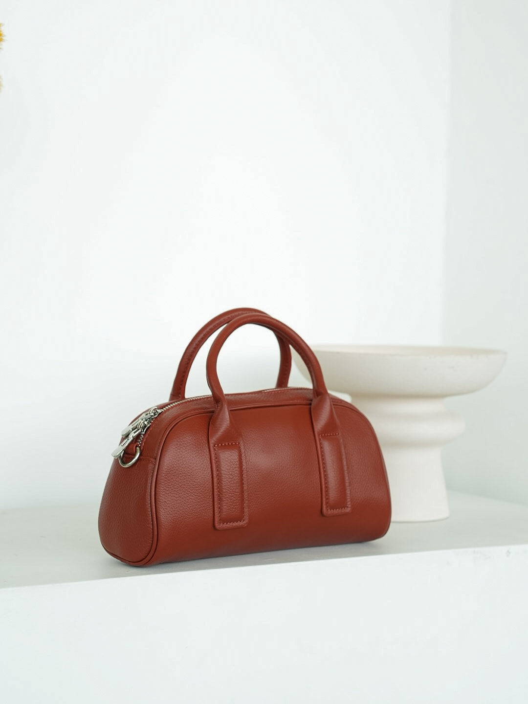 SIMONE genuine leather baguette bag
