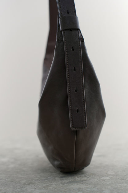 RUTH genuine leather baguette bag