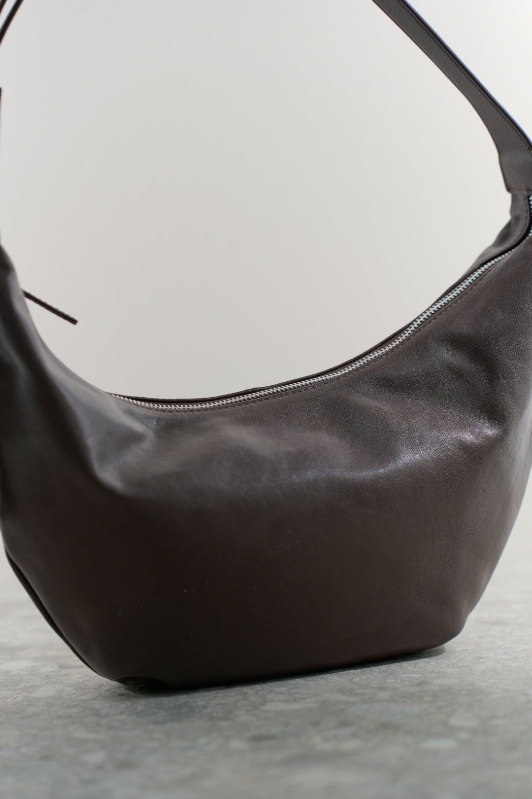 RUTH genuine leather baguette bag