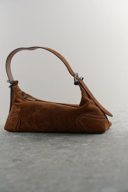 BILLIE baguette bag made of genuine suede