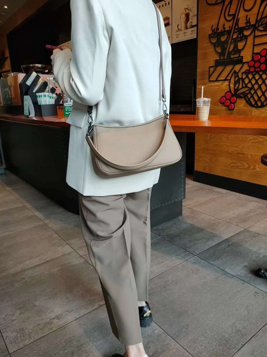 Genuine leather shoulder bag