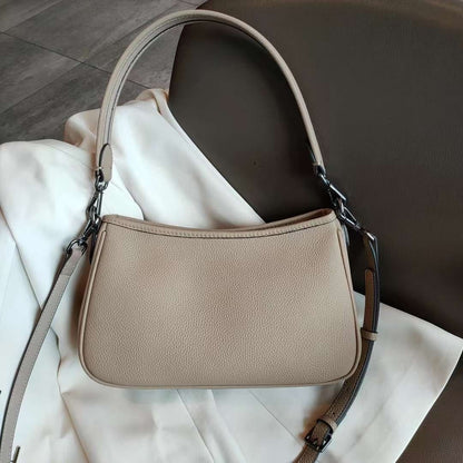 Genuine leather shoulder bag