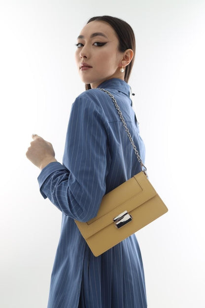 Genuine leather crossbody bag