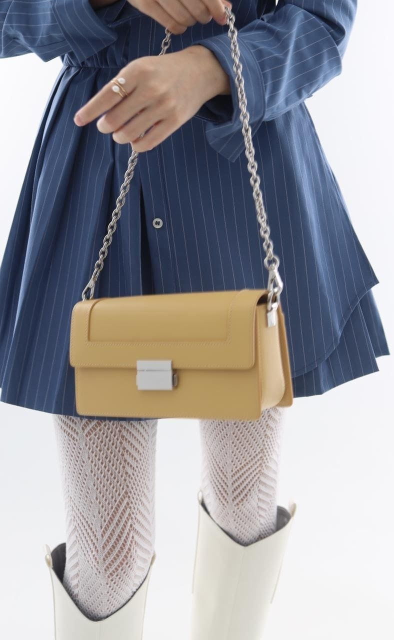 Genuine leather crossbody bag