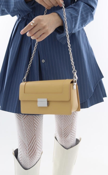 Genuine leather crossbody bag