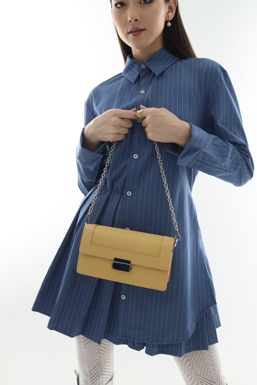 Genuine leather crossbody bag