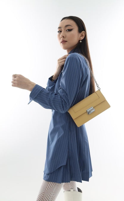 Genuine leather crossbody bag