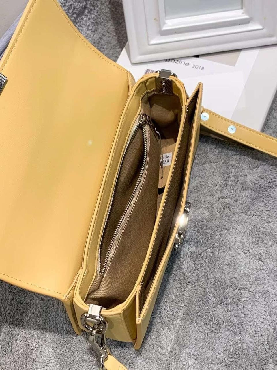 Genuine leather crossbody bag