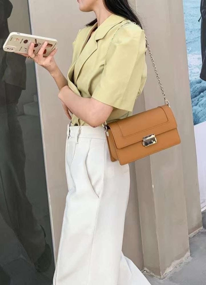 Genuine leather crossbody bag