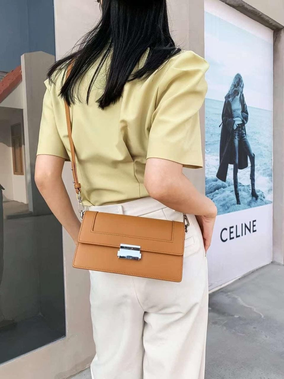 Genuine leather crossbody bag