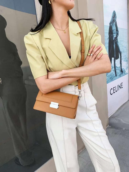 Genuine leather crossbody bag