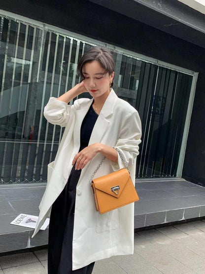 Genuine leather crossbody bag