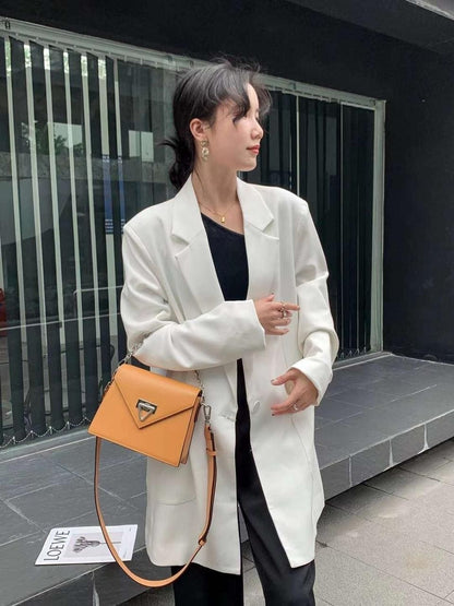 Genuine leather crossbody bag