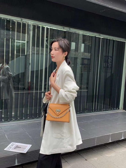 Genuine leather crossbody bag