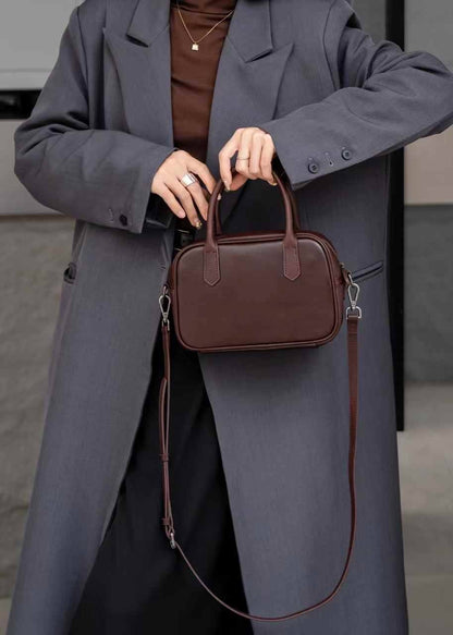 Genuine leather tote bag