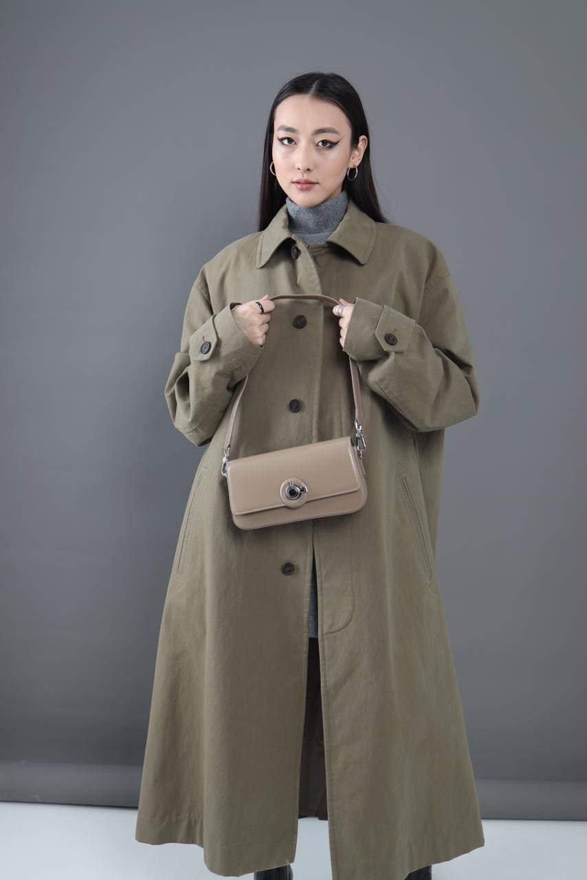 Genuine leather crossbody bag