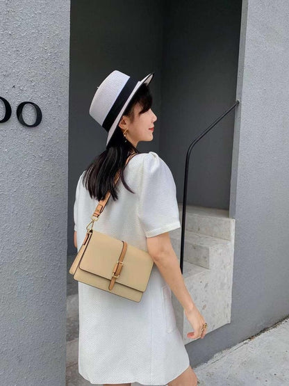 Genuine leather crossbody bag