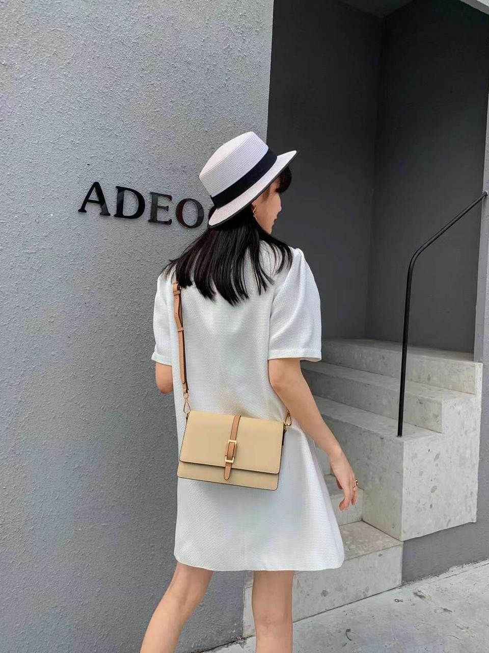 Genuine leather crossbody bag