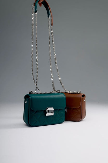 Genuine leather crossbody bag