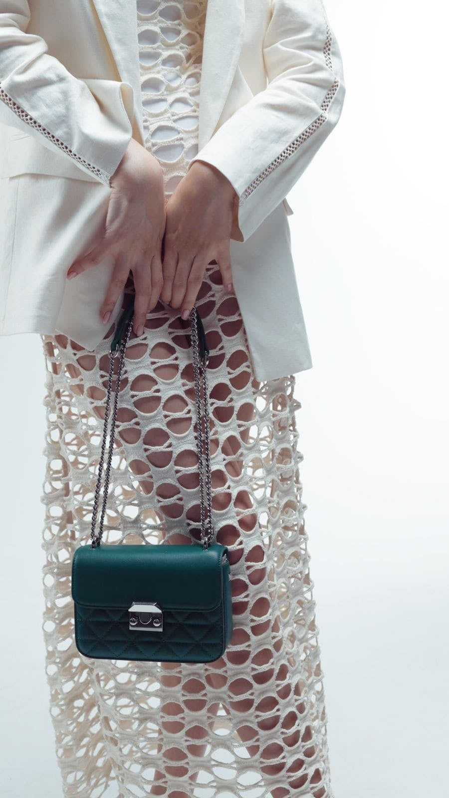 Genuine leather crossbody bag