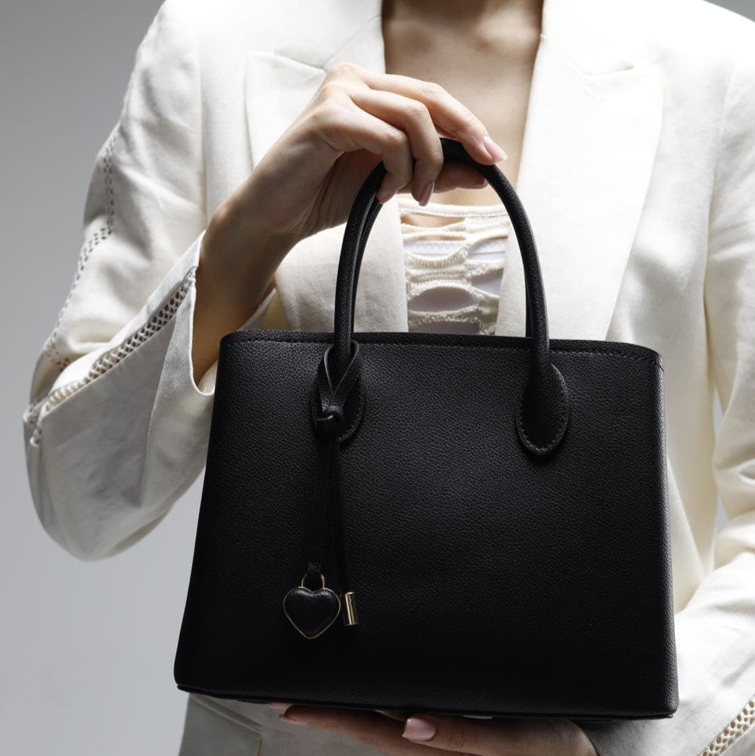 Genuine leather tote bag