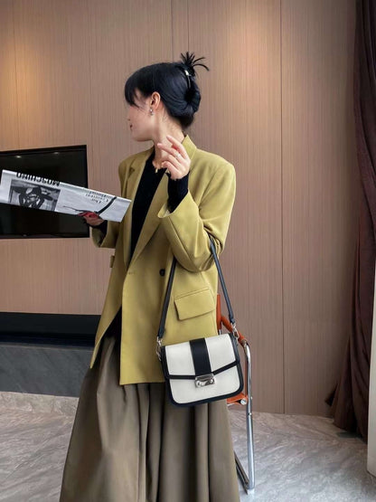 Genuine leather crossbody bag