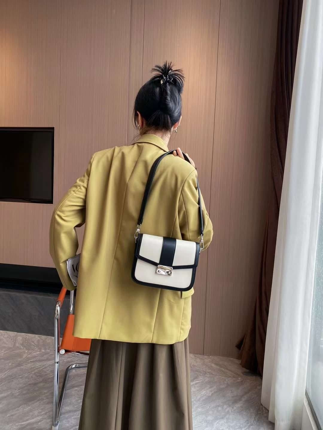 Genuine leather crossbody bag