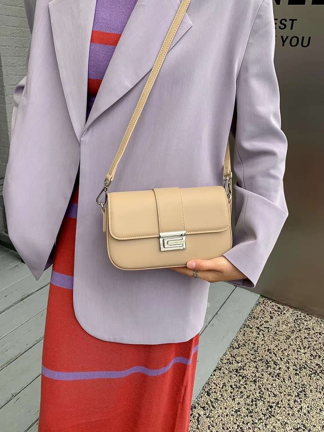 Genuine leather crossbody bag