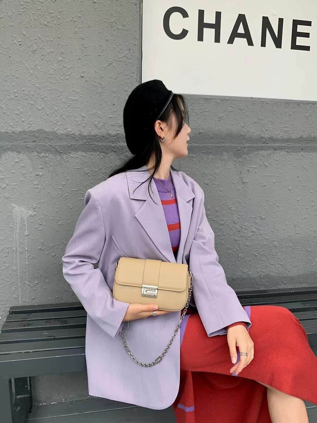 Genuine leather crossbody bag