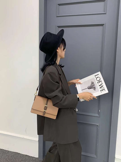 Genuine leather crossbody bag